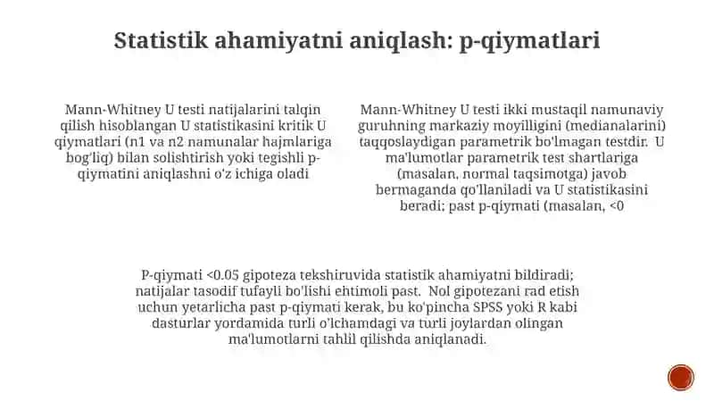 Mann-Whitney U testi 4