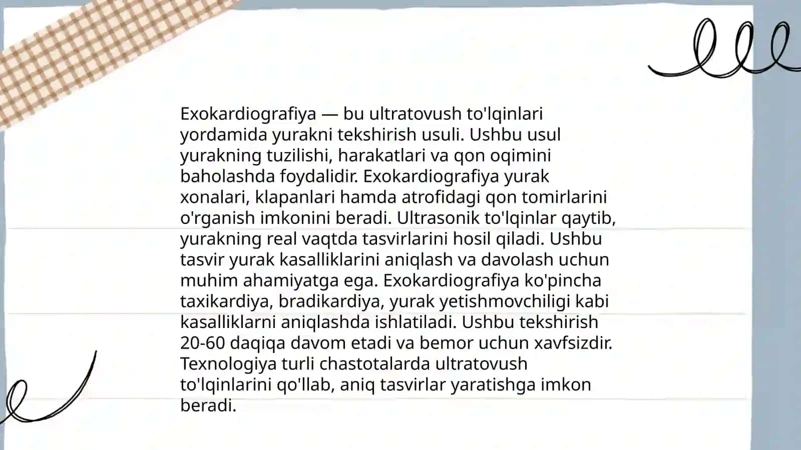Exokardiografiyaning asosiy tamoillari 4