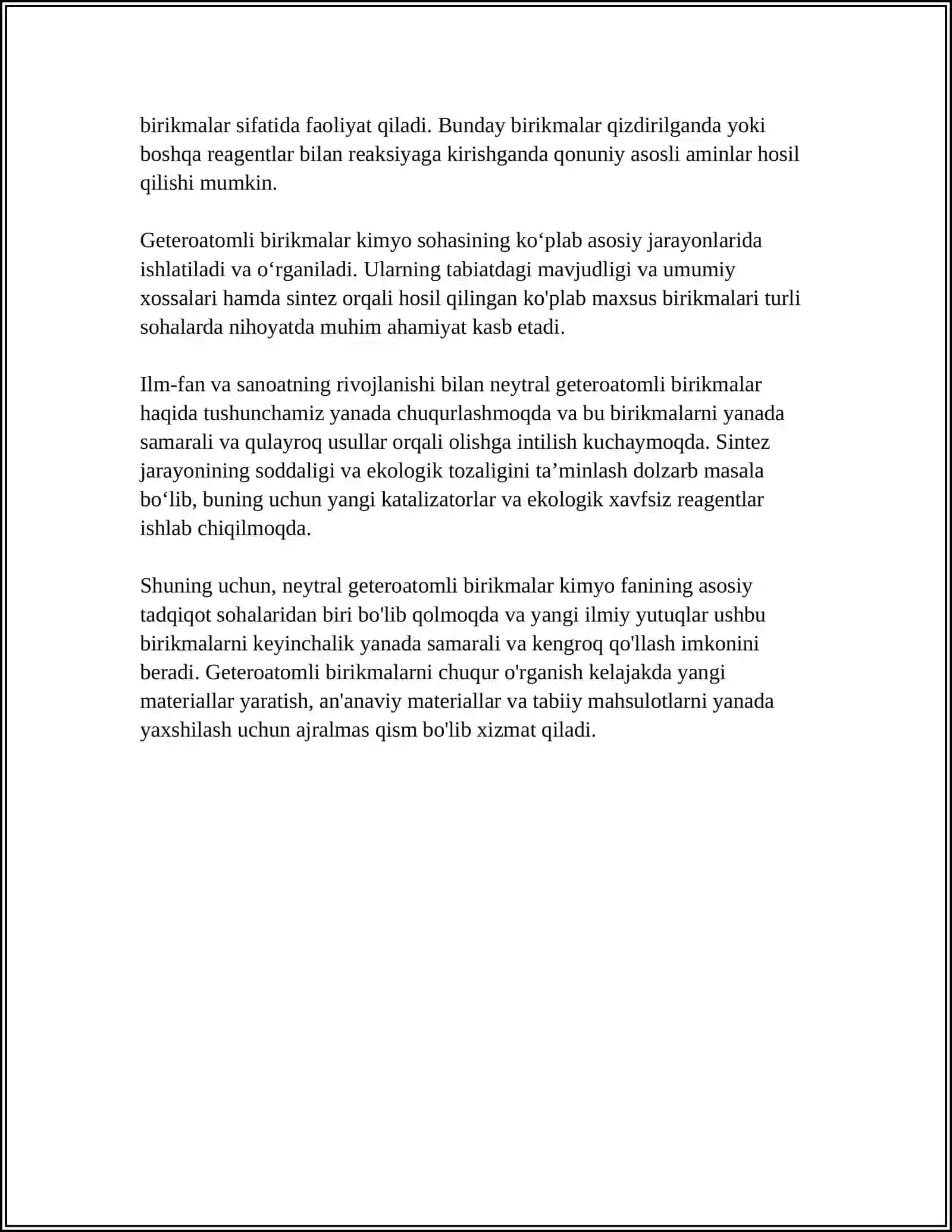 NEFT TARKIBIDAGI GETEROATOMLI BIRIKMALAR 4
