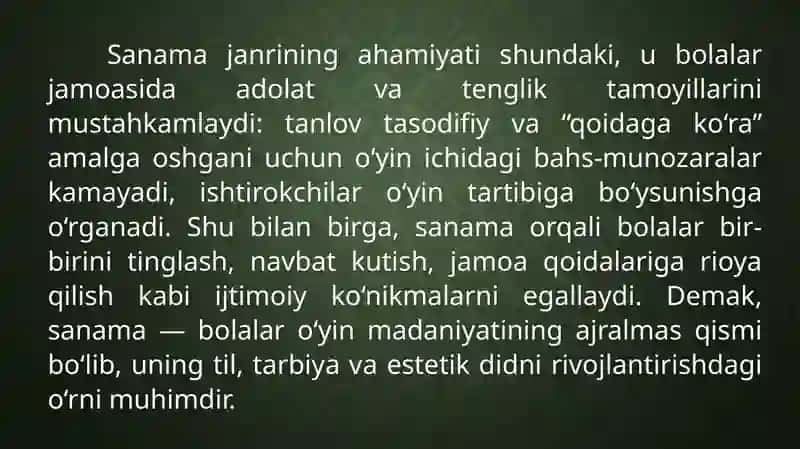 Sanama Janri xususida 4