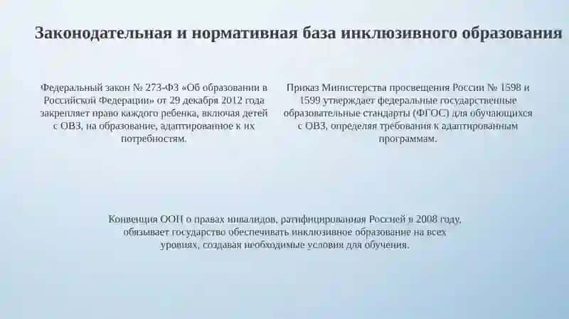 Организация обучения и воспитания детей с ограниченными возможностями через инклюзивное образование 4