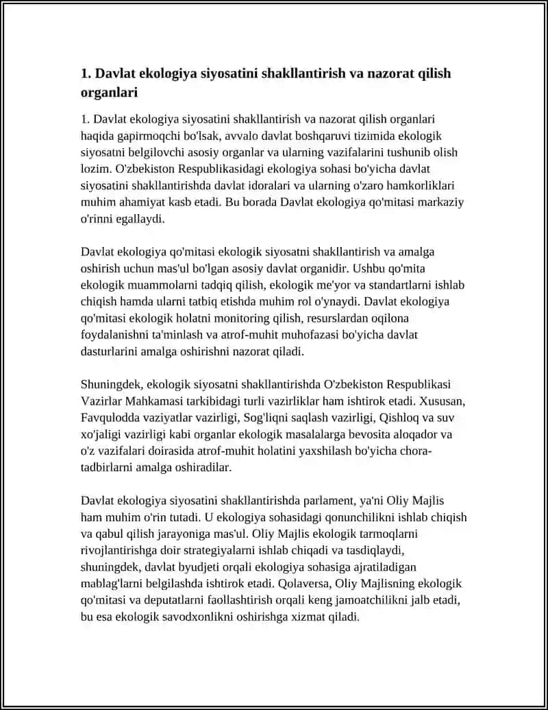EKOLOGIYA SOHASIDA DAVLAT BOSHQARUVI TIZIMI VA JAMOATCHILIK TASHKILOTLARI 4