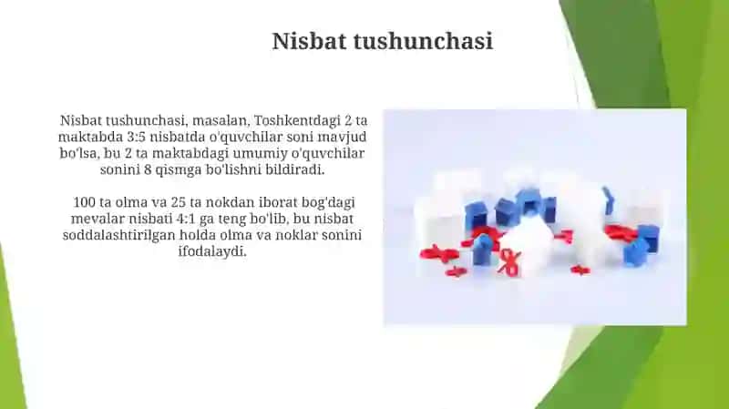 Matematikada nisbat tushunchasi 4