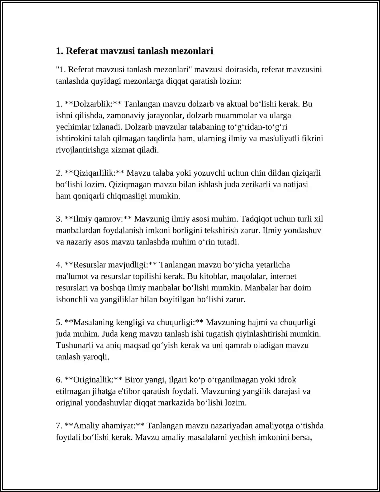 REFERAT TAYYORLANMOQDA(3-5 DAQIQA KUTING) 4