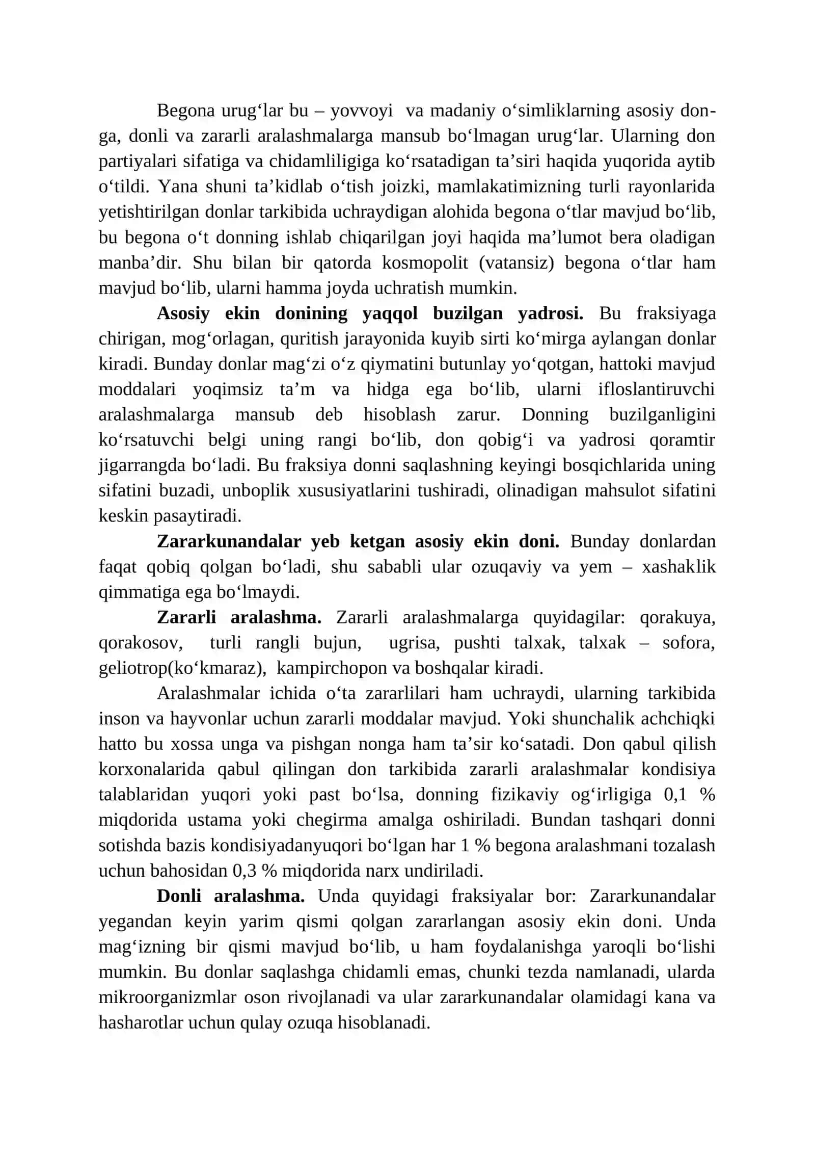 Don uyumining ifloslanganligi 4