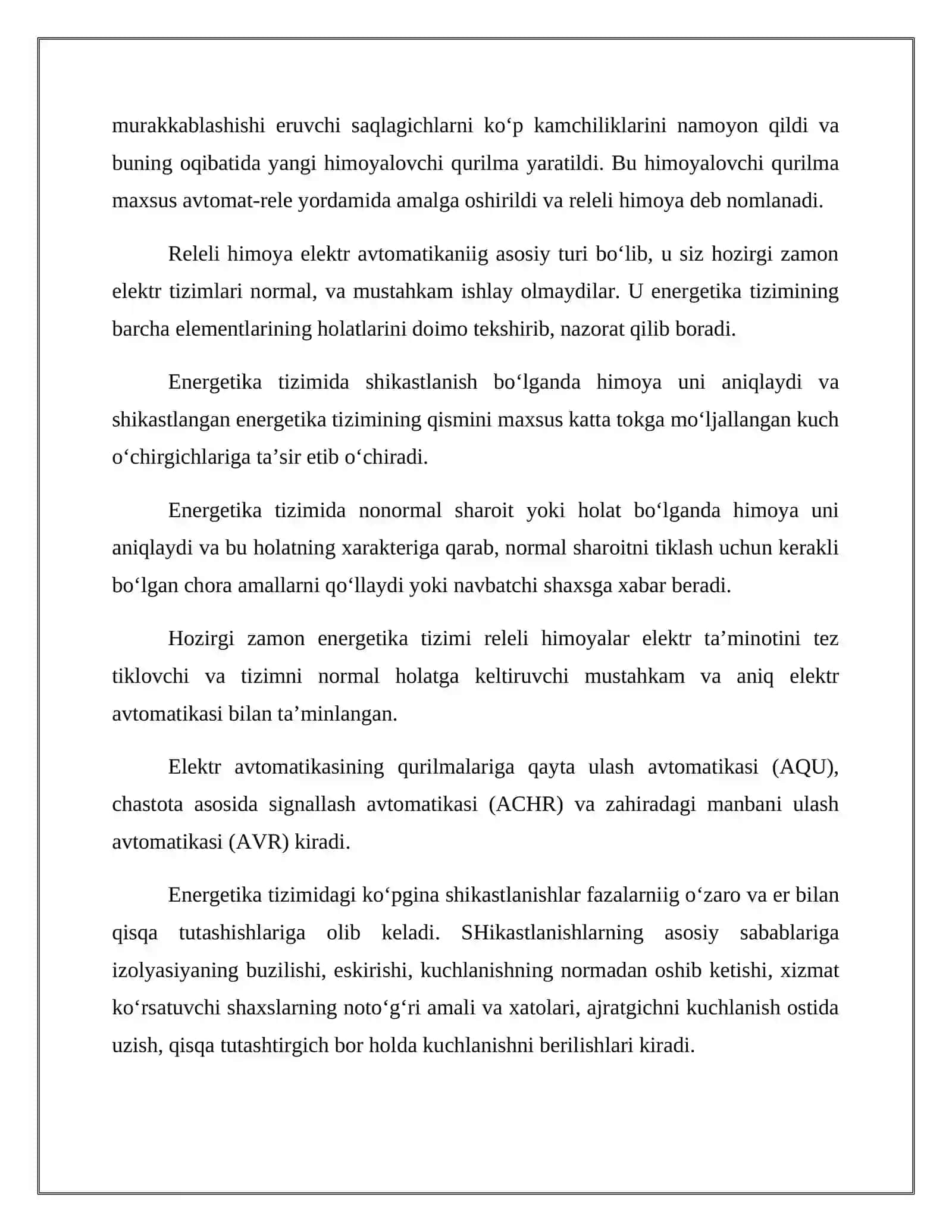 Releli Himoya Haqida umumiy tushuncha 4