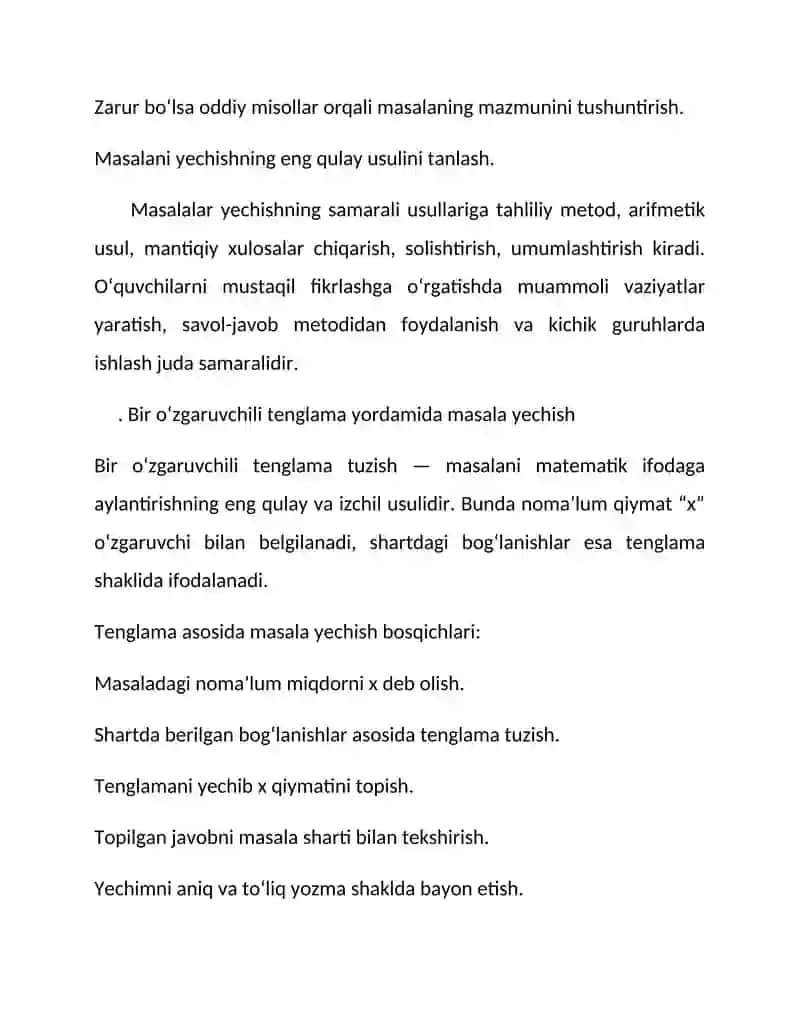 Sonli tenglik va tengsizliklar 4