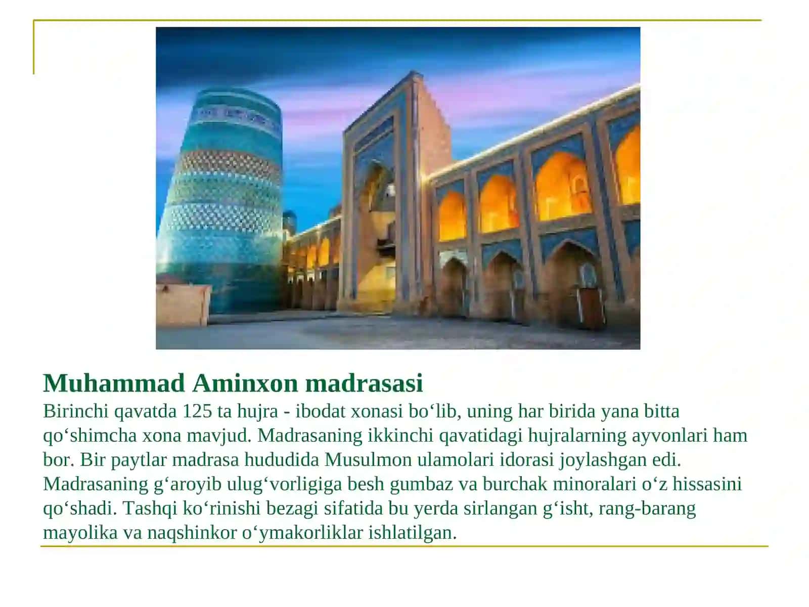 Xiva (Xorazm) xonligida madaniy hayot 4