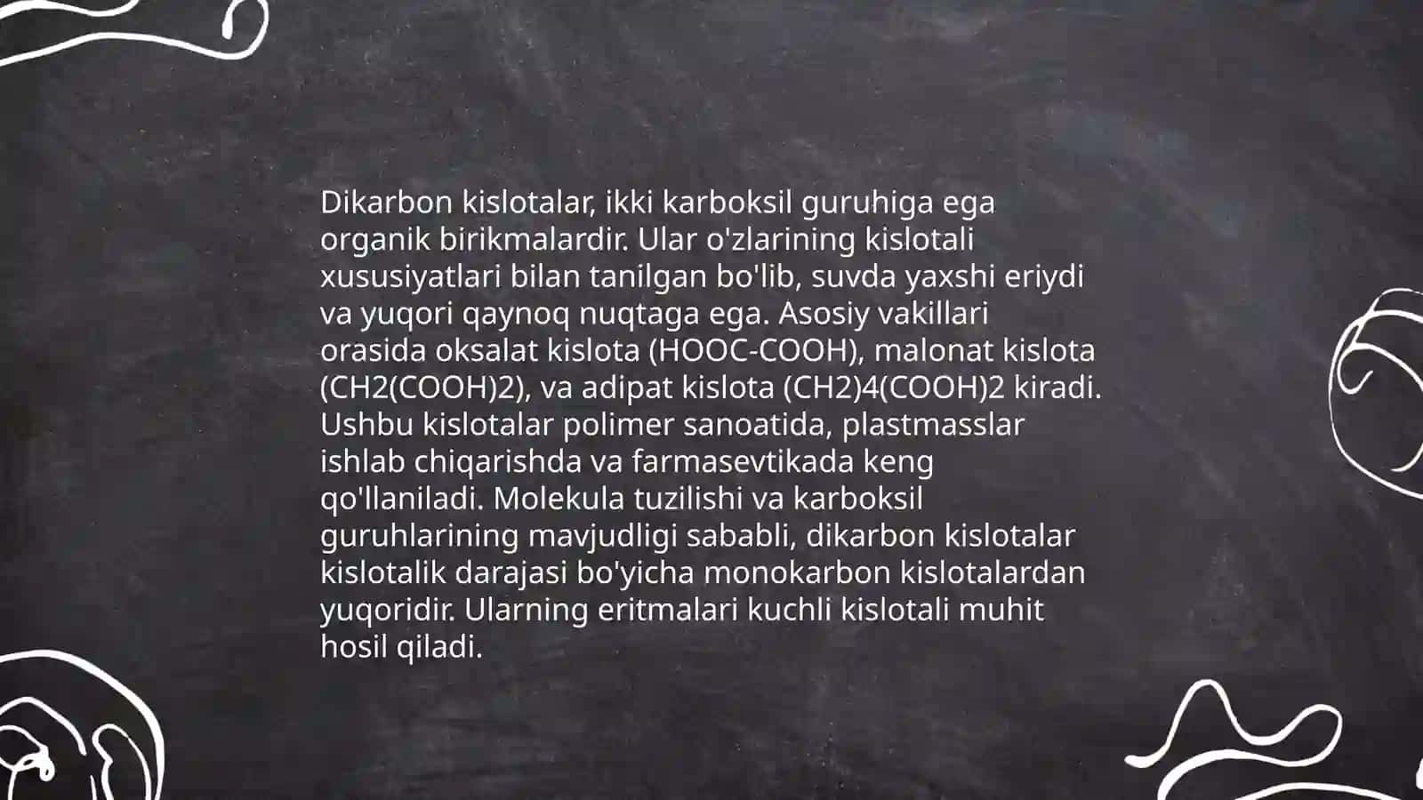 Toyinmagan mono va dikarbon kislotalar 4