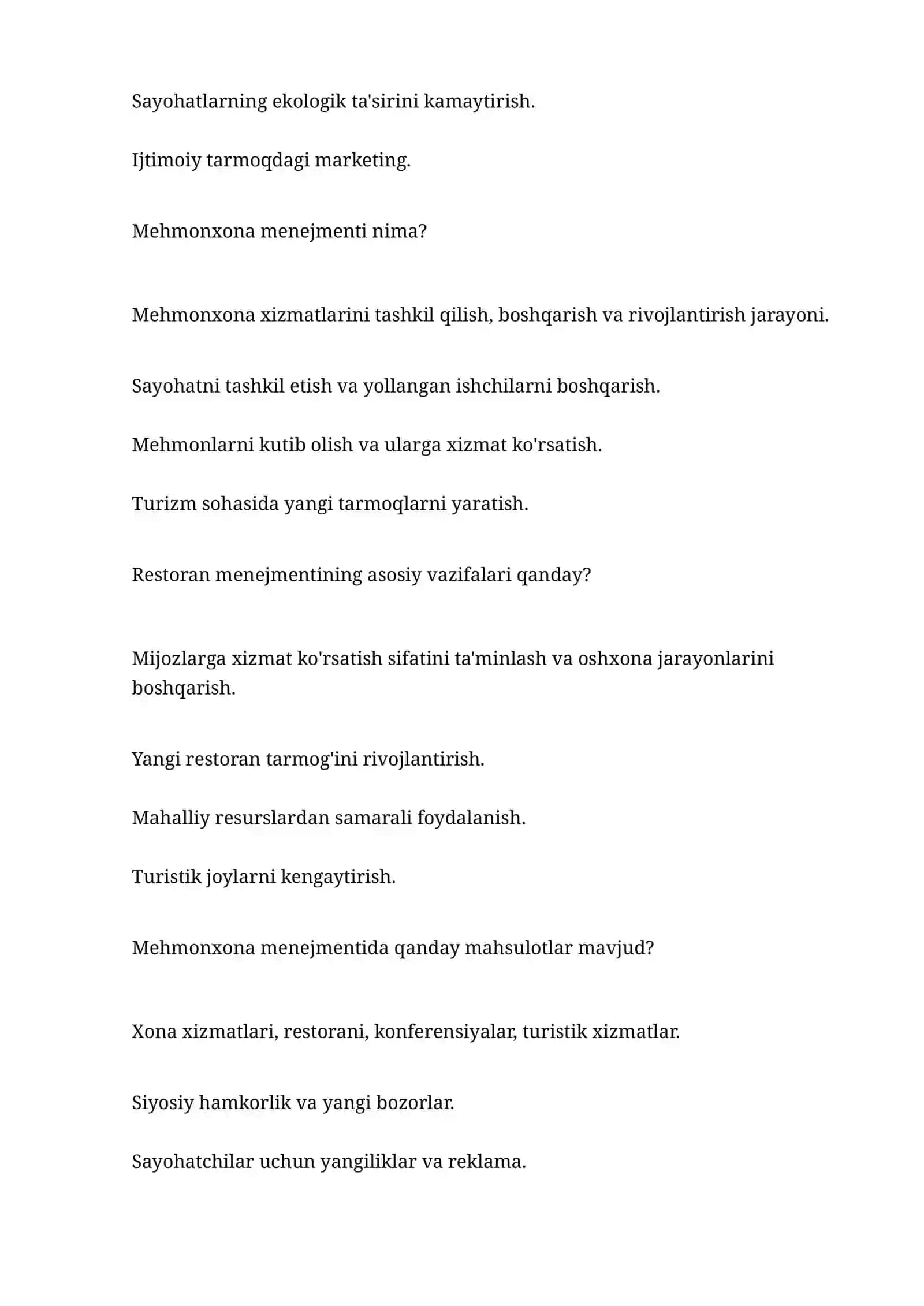 Mehmonxona menejmenti 4