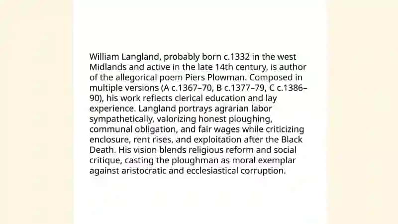 The Visions of William Concerning Piers the Ploughman 4