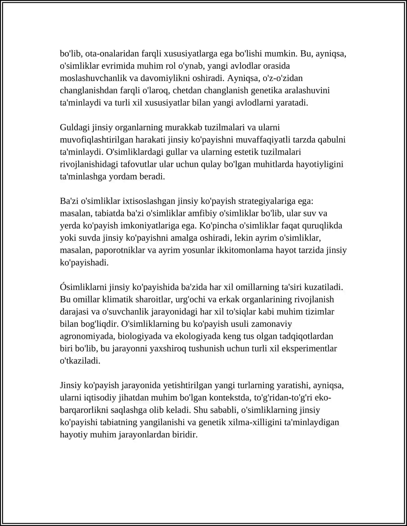 ÓSIMLIKLARNING JINSIY VA JINSSIZ KÓPAYISHI 4