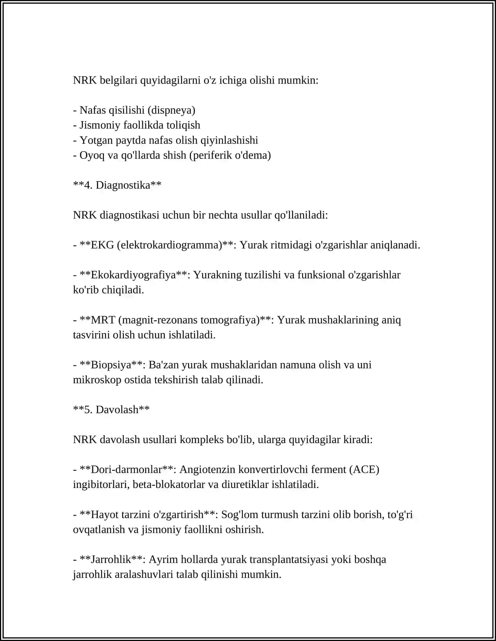 NOREVMATIK KARDITLAR KLINIK XUSUSIYATLARI 4
