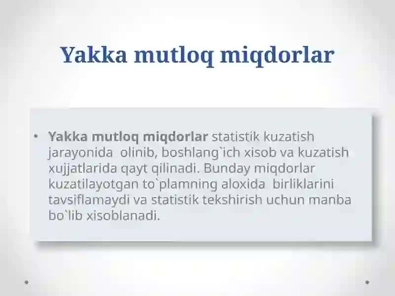 Mutlaq va nisbiy statistik miqdorlar 4