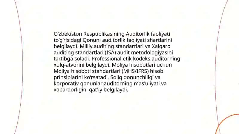 Auditorning majburiyatlari va javobgarligi 4