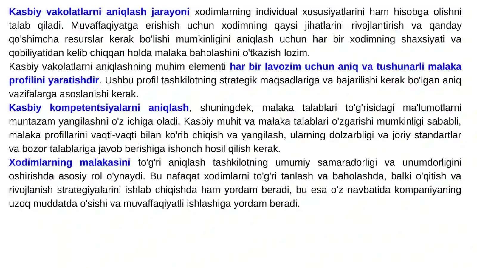Xodimlarning kasbiy qobiliyatlarini baholash va rivojlantirish 4