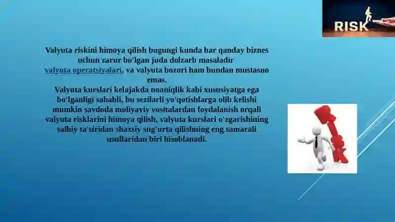 Valyuta Riski va Ular Boshqarish 4