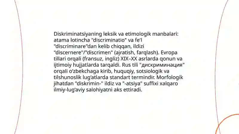 Diskriminatsiya Atamasi 4