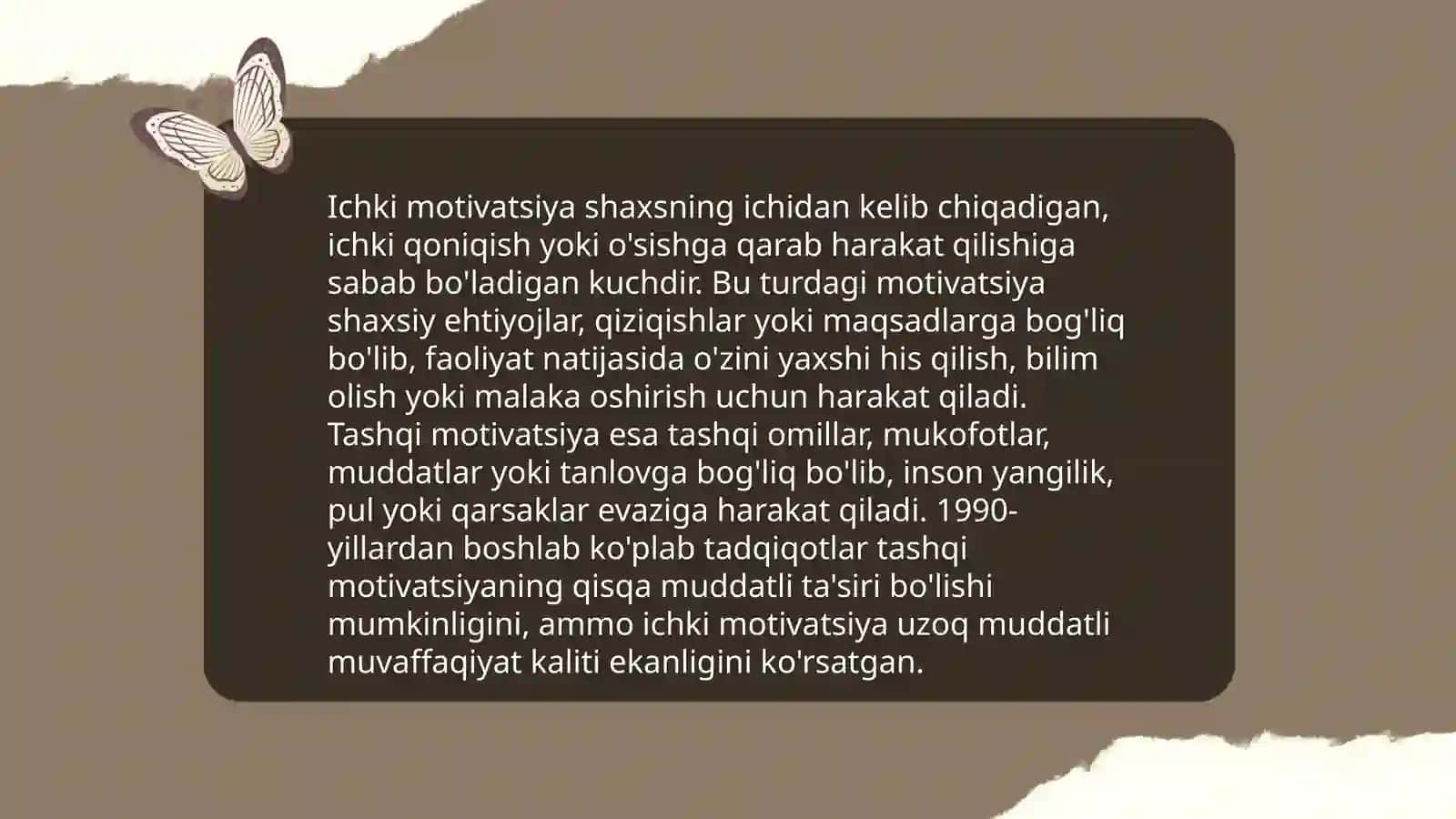 Shaxs faoliyati va motivatsiya 4