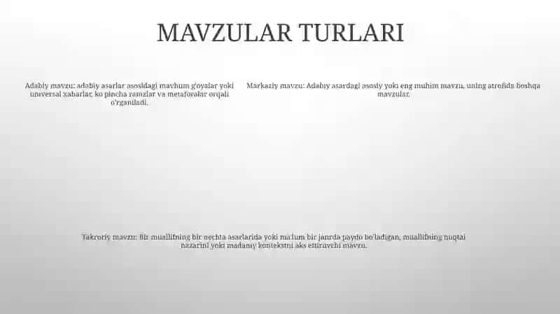 Mavzu Va GʻOya Tahlili 4