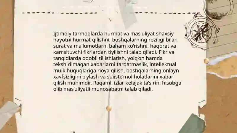 Onlayn muloqot odob-axloqi (chat va forum etiketi) 4