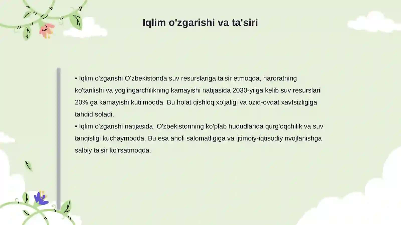 Oʻzbekistondagi eng global ekalogik muammo 4