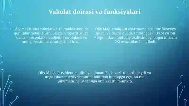 O‘zbekiston Respublikasi Oliy Majlisi 4