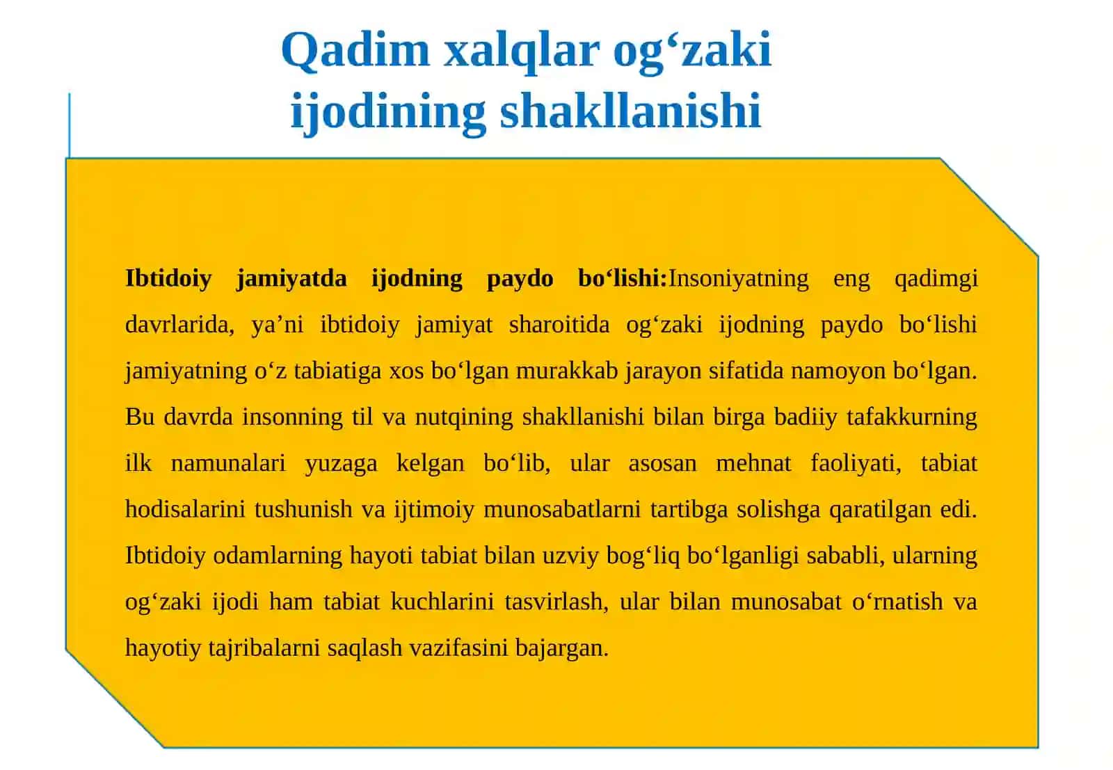 Qadim xalqlar og‘zaki ijodi namunalari 4
