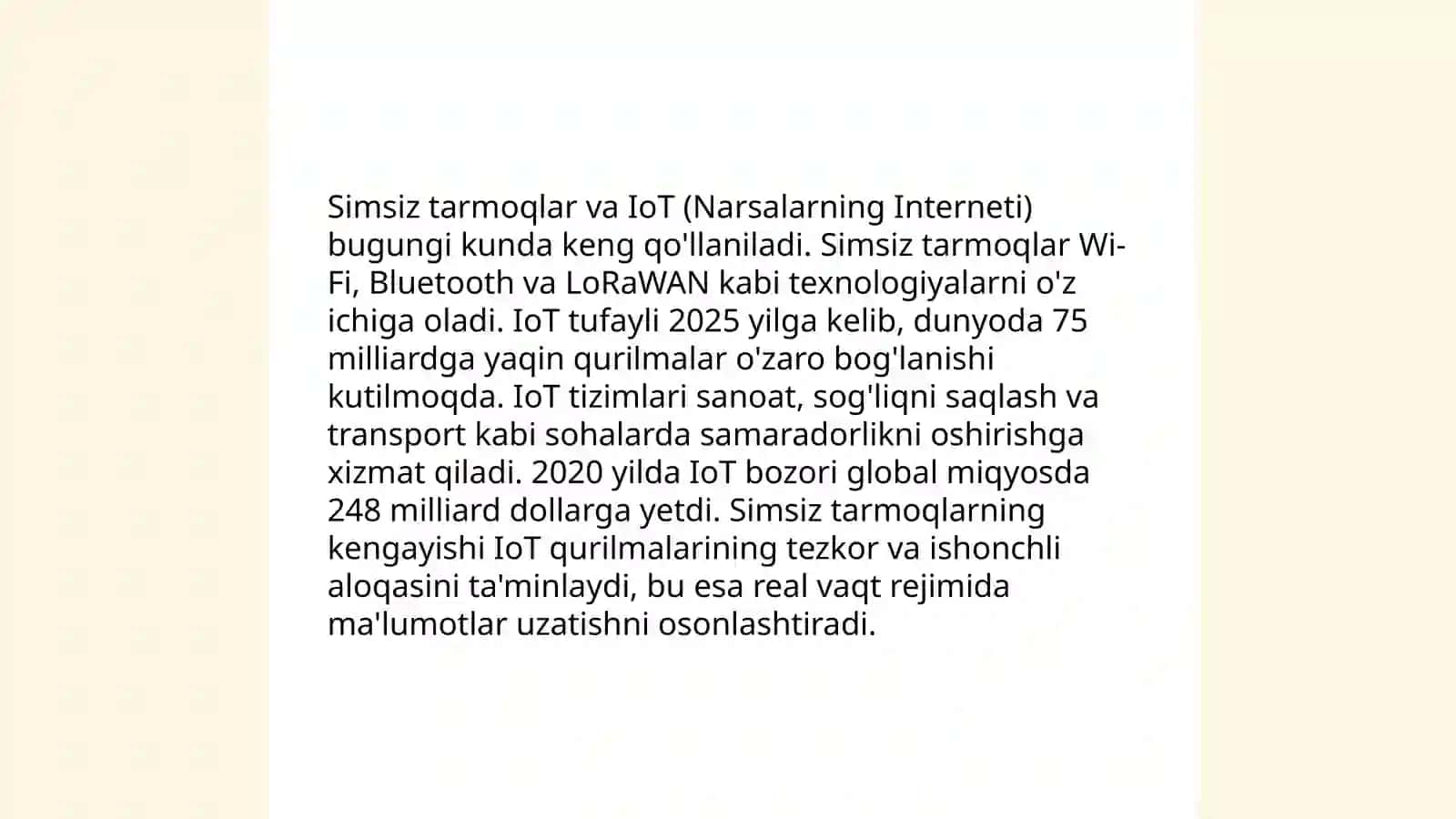 Mobil aloqa texnologiyalari 4