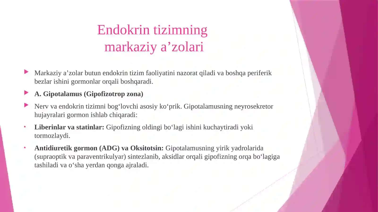 Endokrin tizim a'zolari 4