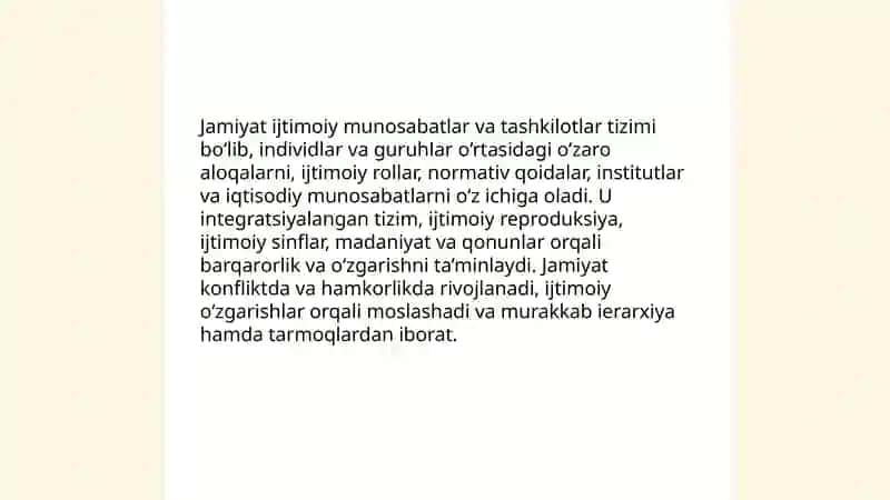 Jamiyat tushunchasining mohiyati va uning rivojlanish bosqichlari 4