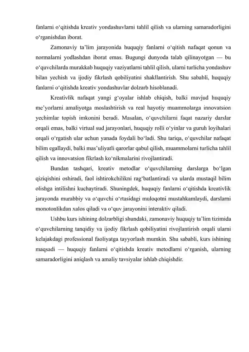 HUQUQIY FANLARNI O‘QITISHDA KREATIVLIK 4