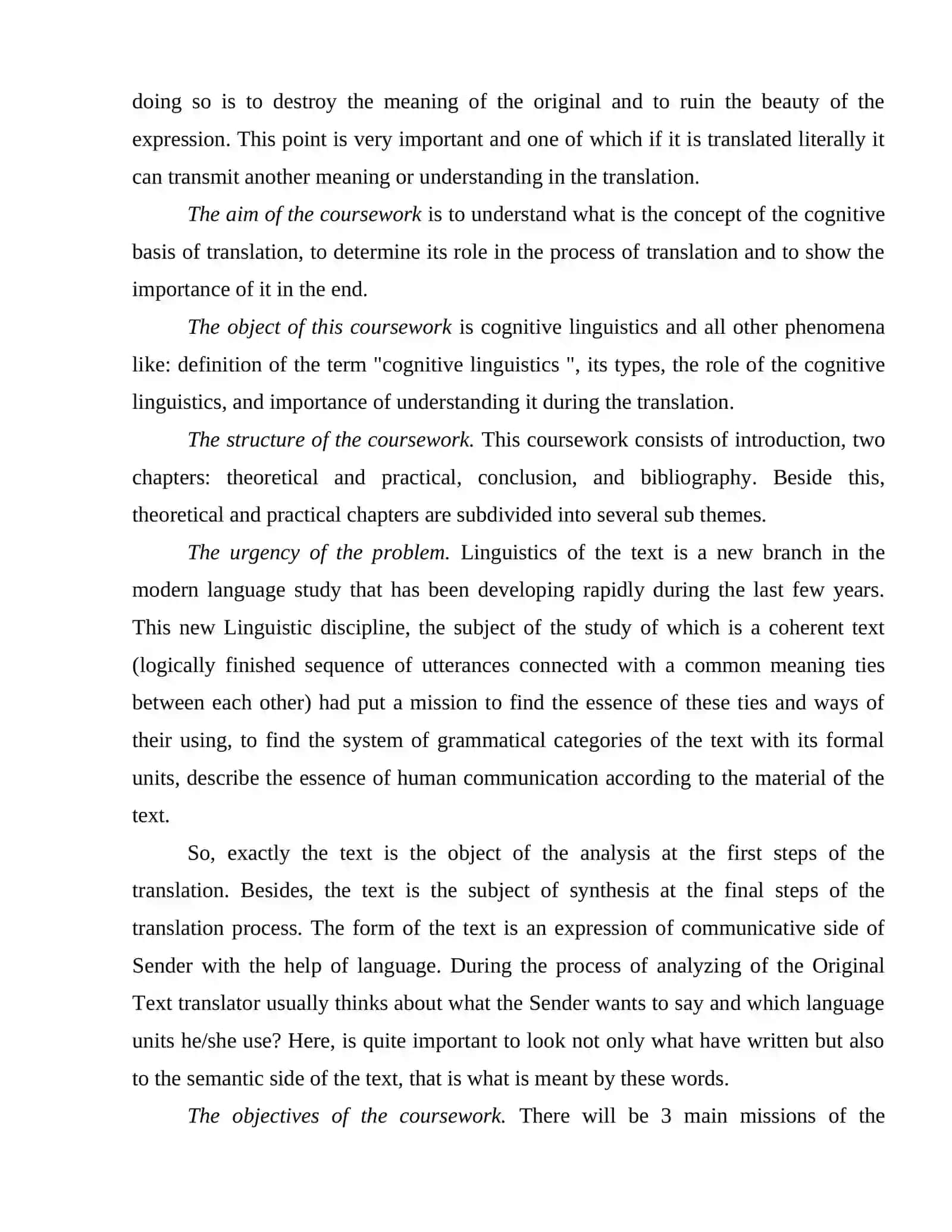 COGNITIVE INTERPRETATION OF LEXICAL UNITS 4