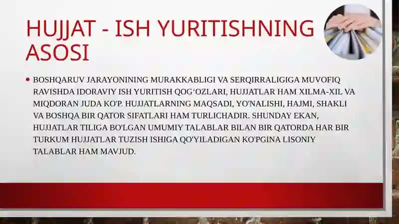 Hujjat – ishyuritishning asosi 4