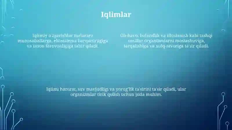 Organizmlarga tashqi muhit faktorlarning tasiri 4