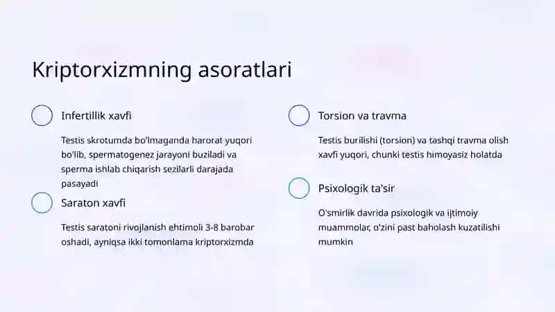 Kriptorxizm: Klinik Belgilar va Davolash Taktikasi 4