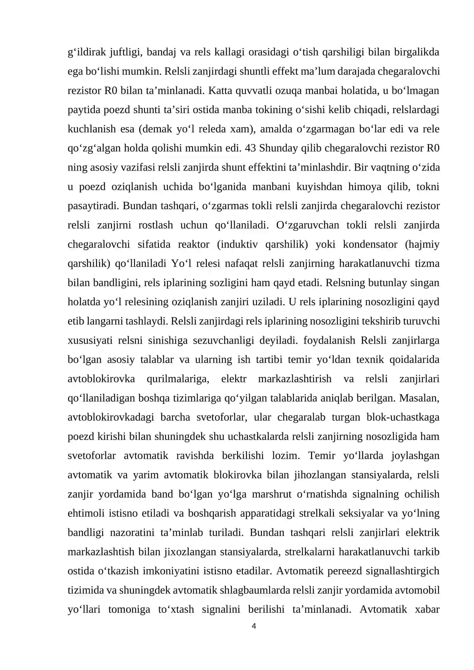Rels zanjirlarining himoyaviy elementlari 4