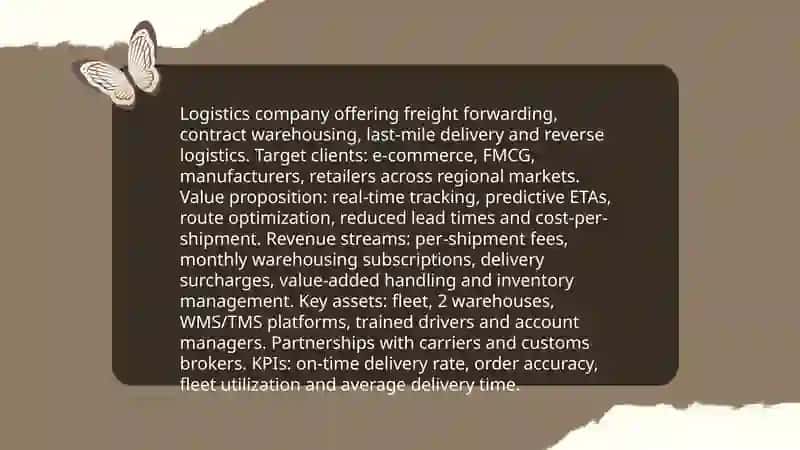 My future business plan (logistical company) 4