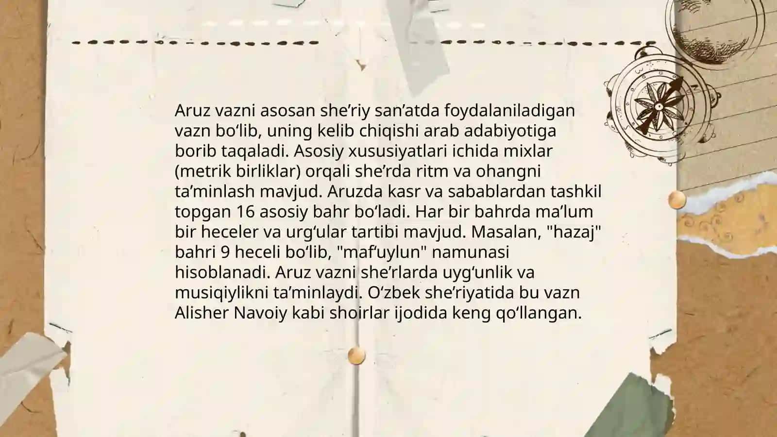 Aruz vazni 4