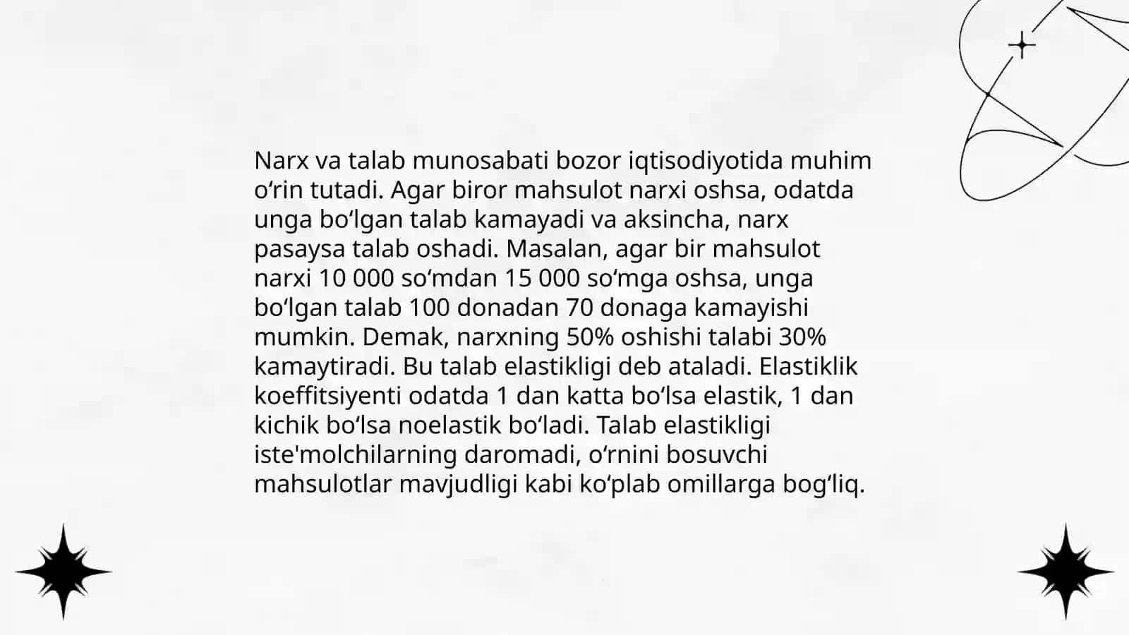 Narxning mohiyati va shakillanish xususiyatlari 4