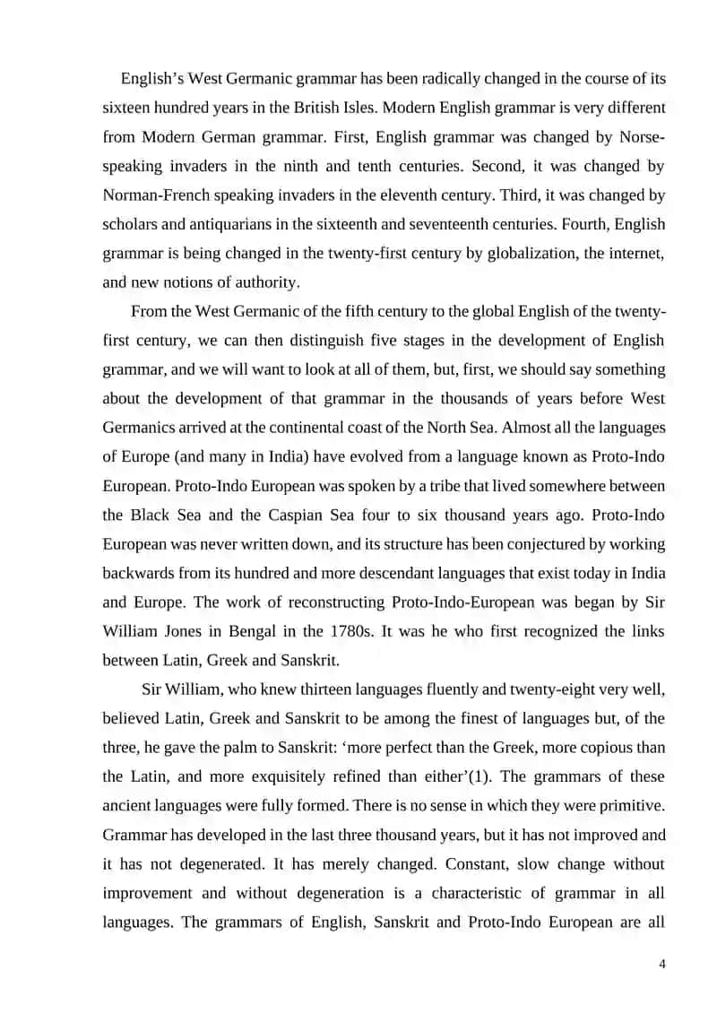 THE DISTINCTIVE   FEATURES OF MODERN GRAMMAR 4