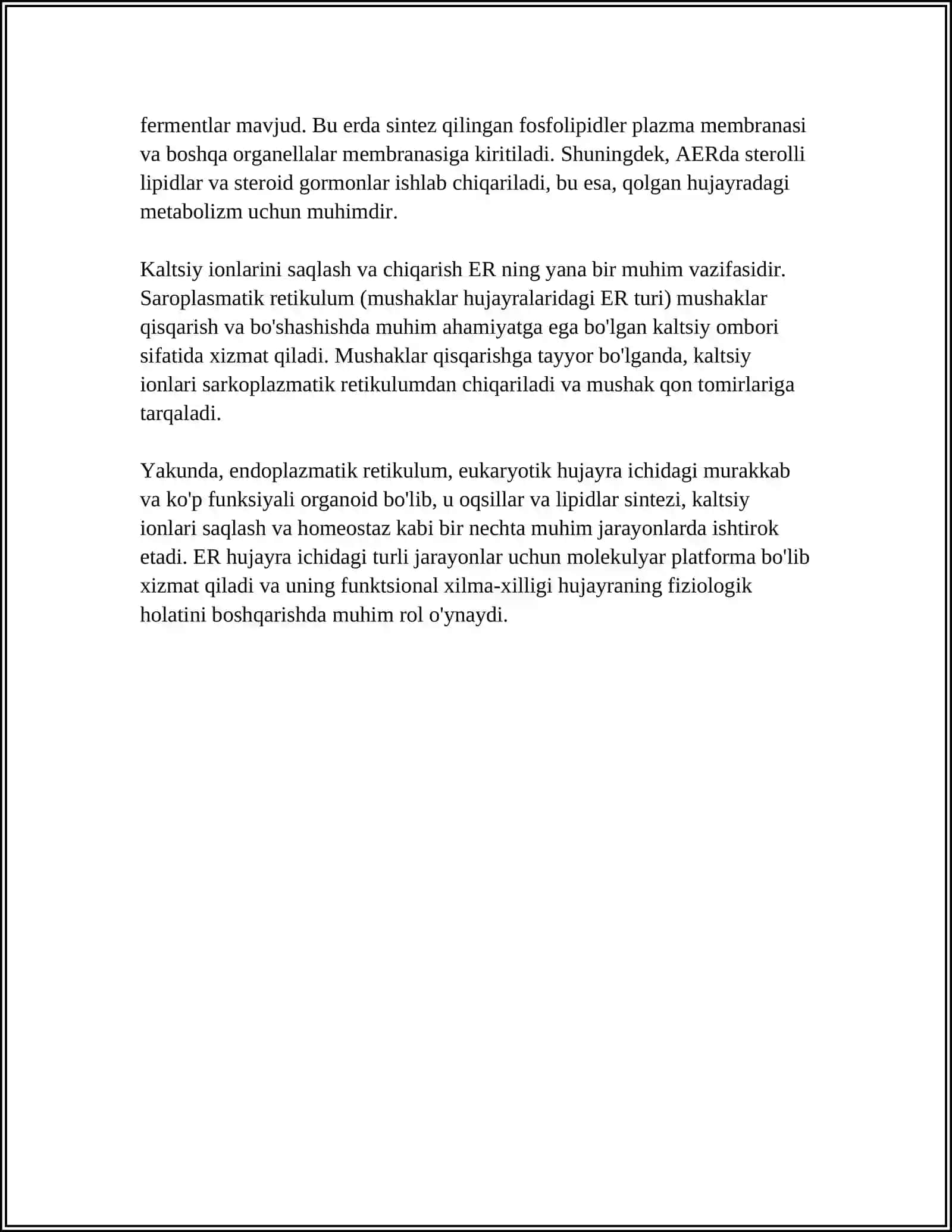 ENDOPLAZMATIK RETIKULUMNING (EPR).RIBASOMA.GOLJI APPARATI VA LIZOSOMALAR 4