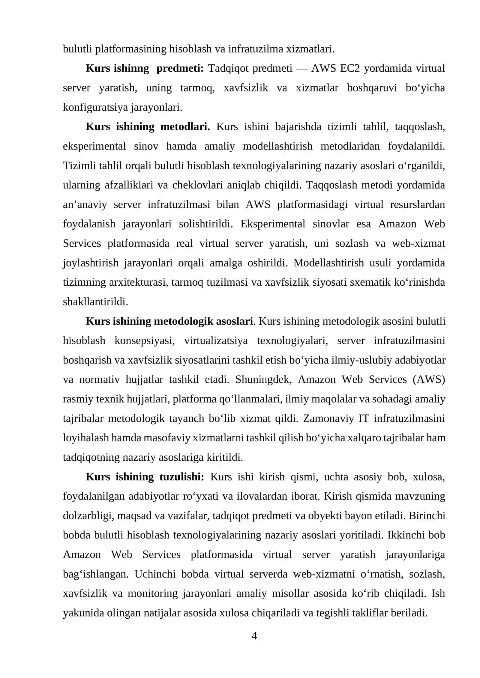 Bulutli Texnologiyalar va AWS Platformasining Nazariy Asoslari 4