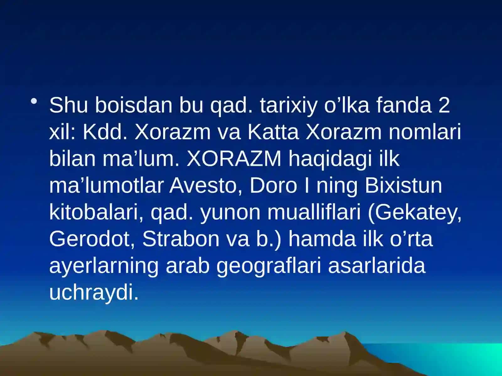 6-sinf tarix Qadimgi Xorazm 4