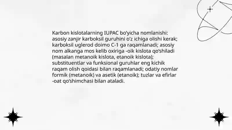 Karbon kislotalar va ularning hosilalari 4