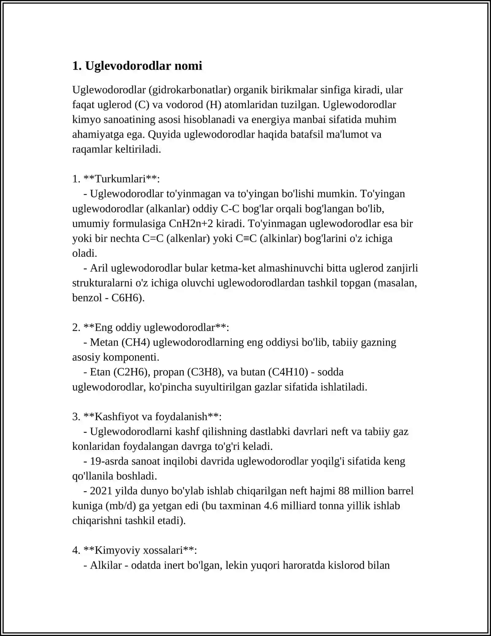 ORGANIK BIRIKMALAR NOMENKLATURASINING ASOSIY PRINSIPI.IUPAK NOMENKLATURASI 4