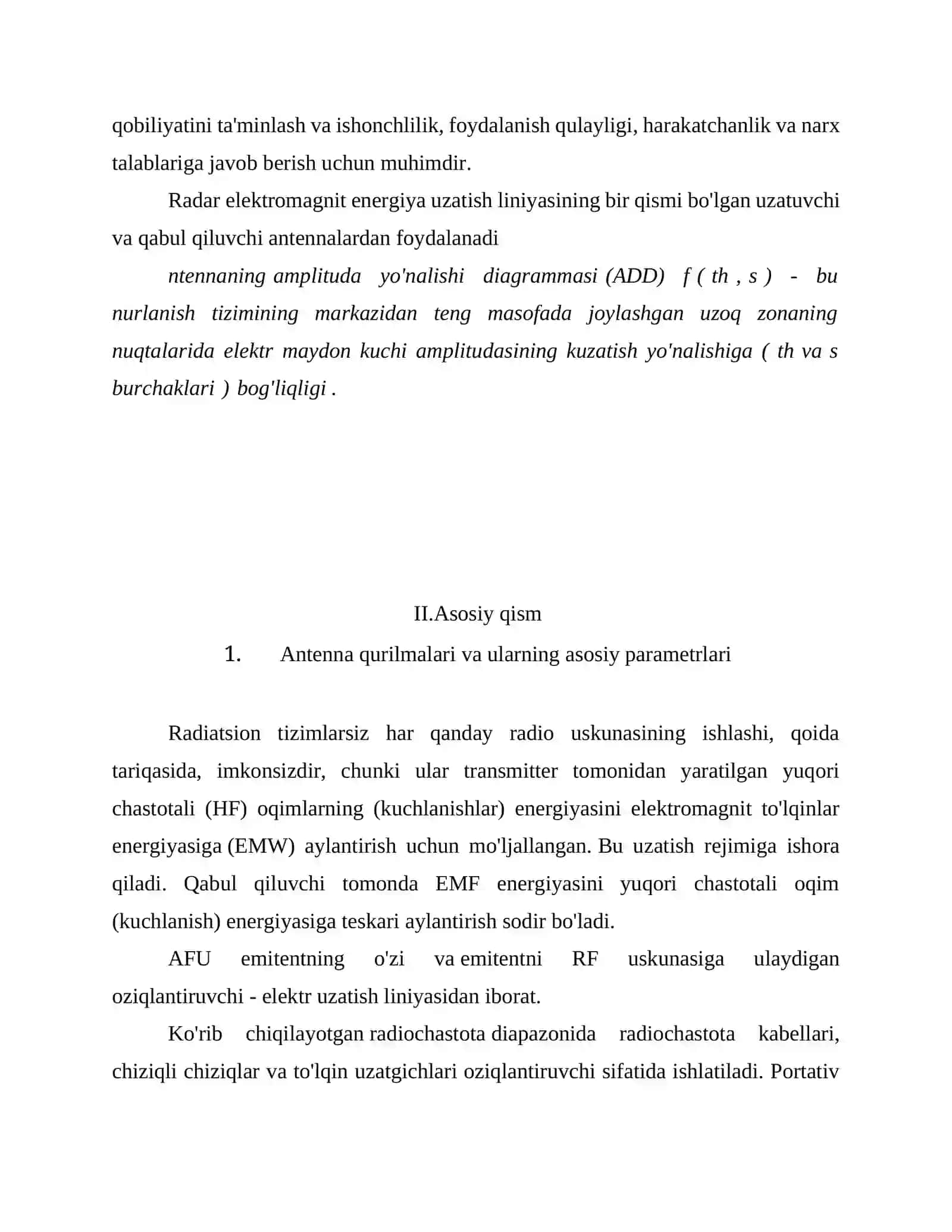 Antenna qurilmalari va radiosignallar tarqalish muhiti 4