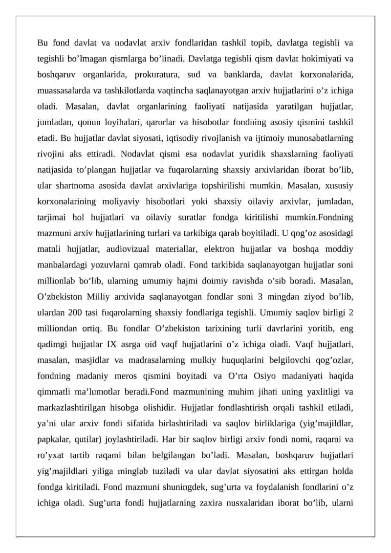 O’zbekiston Milliy arxiv fondi tushunchasi 4
