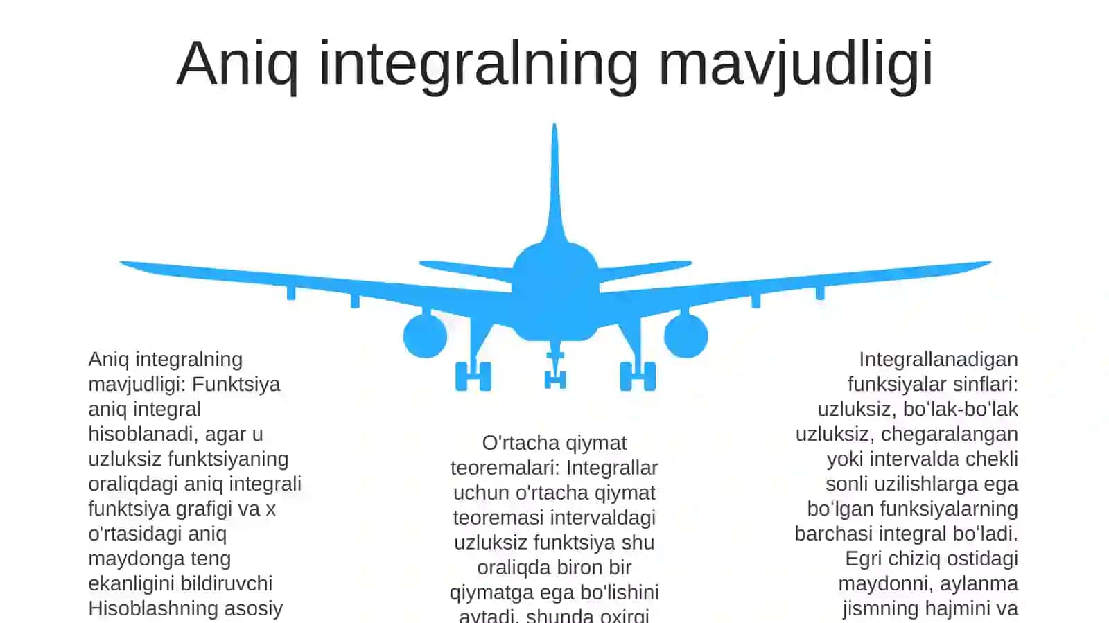 Aniq Integralning Mavjudligi Va Integrallanuvchi Funksiyalar Sinfi 4
