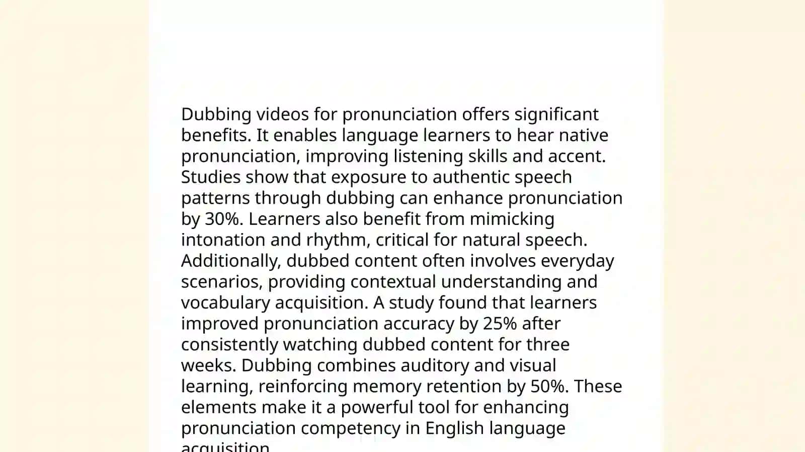 The use of dubbing video method in teaching pronunciation 4